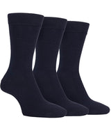 Farah Plain Cotton Socks 3 Pack Navy