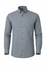 Casa Moda Casual Fit Shirt Green/Navy Gingham