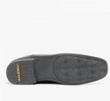 Front Belmont Black Leather Dress Shoes