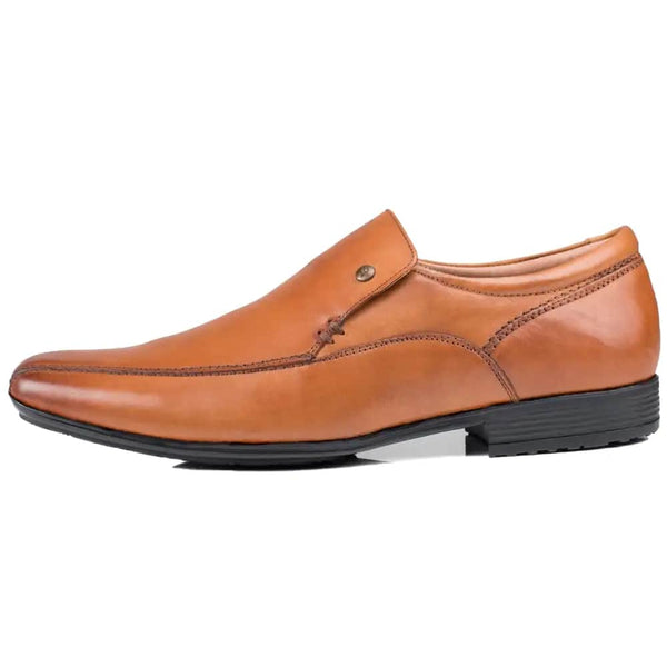 Front Mens Belmont Leather Slip On Dress Shoes Tan Northern Ireland