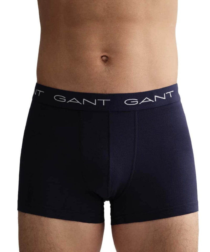 GANT 3 Pack Boxer Trunk Cotton Stretch Blue,Grey,Navy - 