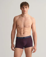 GANT 3 Pack Boxer Trunks Evening Blue/Burgundy Ballynahinch Northern