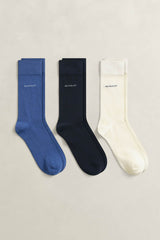GANT 3 Pack Soft Cotton Socks Vintage Blue Northern Ireland Belfast