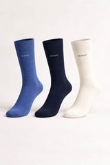 GANT 3 Pack Soft Cotton Socks Vintage Blue Northern Ireland Belfast