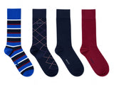 GANT 4 Pack Gift Box Socks Evening Blue Northern Ireland Belfast