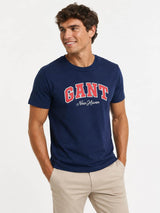 GANT Graphic SS T-Shirt Evening Blue Northern Ireland Belfast