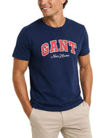 GANT Graphic SS T-Shirt Evening Blue Northern Ireland Belfast