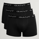 GANT 3 Pack Boxer Briefs Cotton Stretch Black