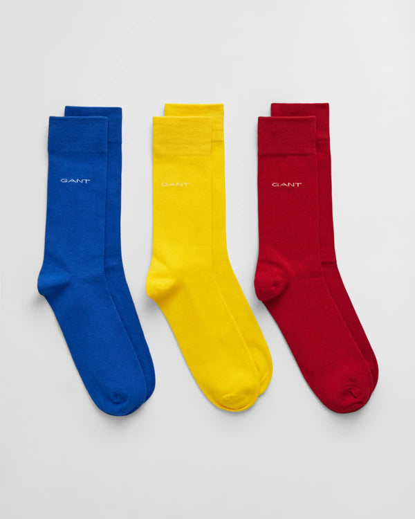 GANT Mens 3 Pack Soft Cotton Socks Lapis Blue Northern Ireland Belfast