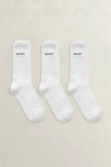 GANT Mens 3 Pack Sport Socks White Northern Ireland Belfast