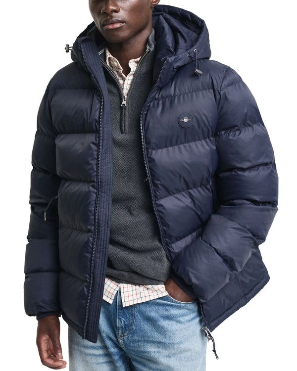 GANT Mens Active Cloud Puffer Jacket Evening Blue Northern Ireland