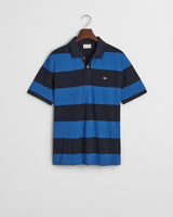 GANT Mens Block Stripe Polo Rich Blue Northern Ireland Belfast