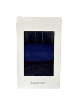 GANT Mens Check Socks 3 Pack Gift Box Evening Blue Ballynahinch