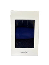 GANT Mens Check Socks 3 Pack Gift Box Evening Blue Ballynahinch