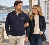 GANT Mens Cord Collar Rugger Evening Blue Northern Ireland Belfast