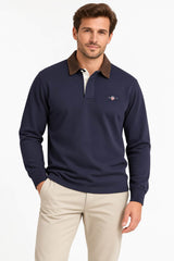 GANT Mens Cord Collar Rugger Evening Blue Northern Ireland Belfast