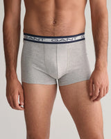 GANT Mens Core Boxer Trunks Light Grey Melange Northern Ireland