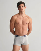 GANT Mens Core Boxer Trunks Light Grey Melange Northern Ireland
