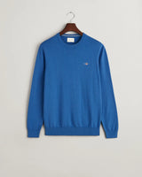 GANT Men’s Cotton Crew Neck Sweater Rich Blue Northern Ireland Belfast