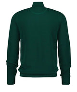 GANT Mens Cotton Pique Half Zip Jumper Deep Forest Green Northern