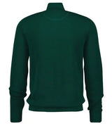 GANT Mens Cotton Pique Half Zip Jumper Deep Forest Green Northern