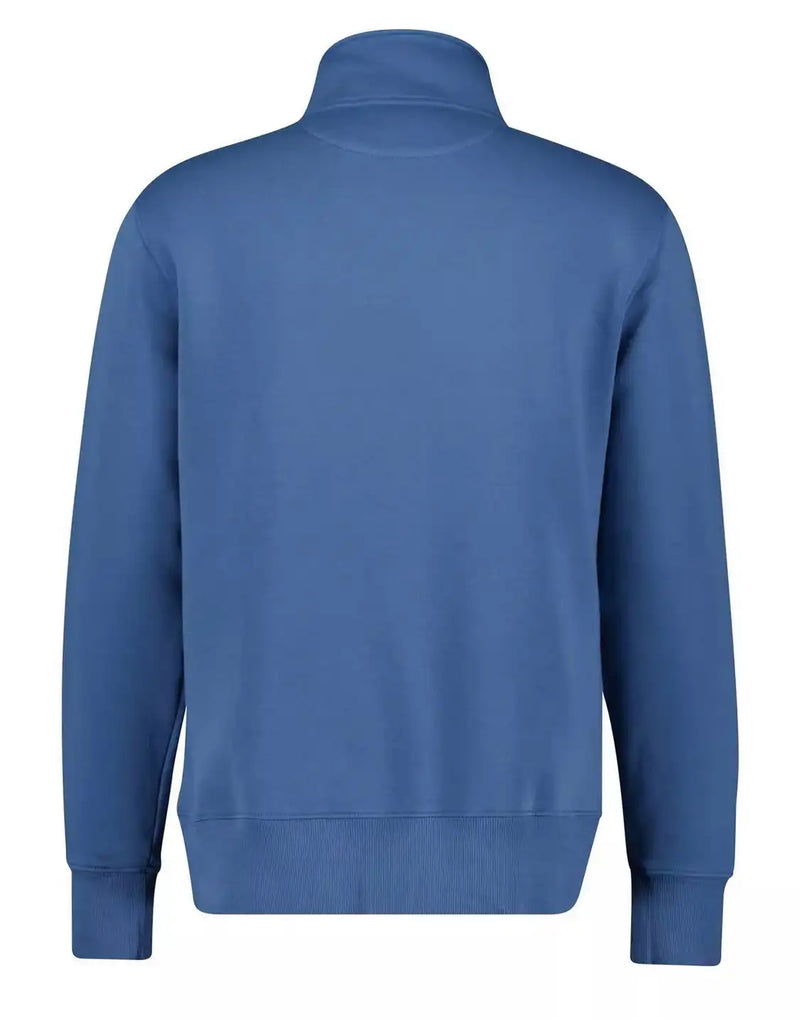 GANT Mens Graphic Half Zip Sweatshirt Salty Sea Blue Northern Ireland