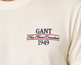 GANT Mens Graphic T-Shirt Cream Northern Ireland Belfast