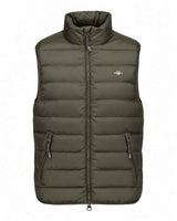 GANT Mens Light Down Vest Gilet Dark Moss Green Northern Ireland