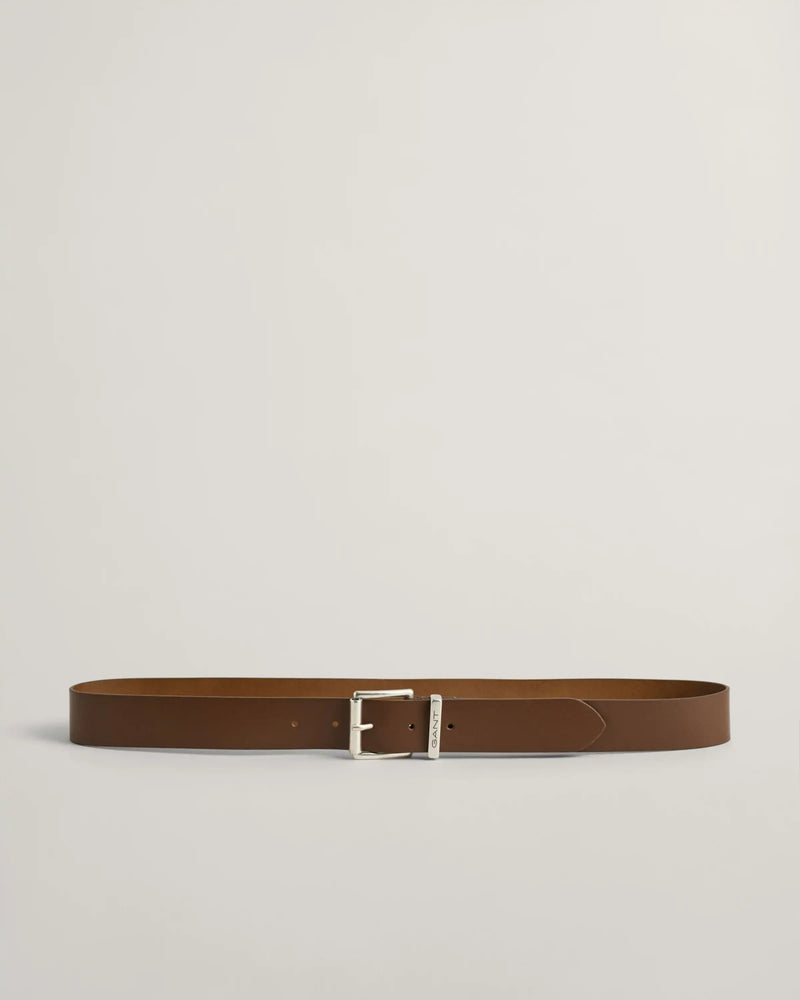 GANT Men’s Logo Leather Belt Weathered Brown Northern Ireland Belfast