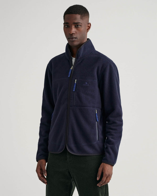 GANT Mens Micro Fleece Jacket Navy Northern Ireland Belfast