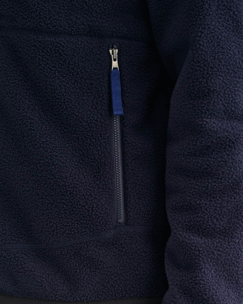 GANT Mens Micro Fleece Jacket Navy Northern Ireland Belfast