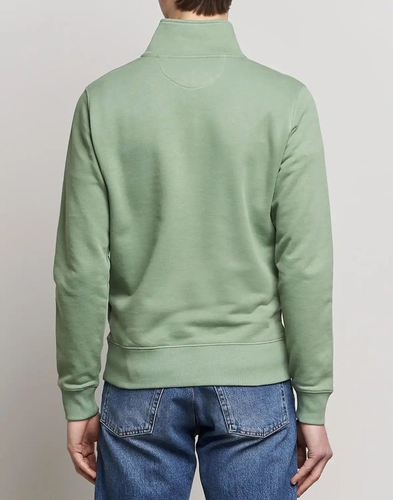 GANT Men’s Original Half Zip Sweatshirt Kalamata Green Ballynahinch