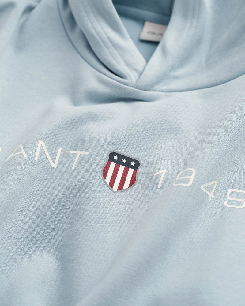 GANT Mens Printed Graphic Hoodie Stormy Sea Northern Ireland Belfast