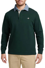 GANT Mens Regular Chambray Heavy Rugger Tartan Green Northern Ireland