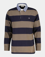 GANT Mens Regular Chambray Stripe Heavy Rugger Faded Taupe Northern