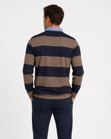GANT Mens Regular Chambray Stripe Heavy Rugger Faded Taupe Northern