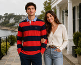 GANT Mens Regular Chambray Stripe Heavy Rugger Maple Fire Northern