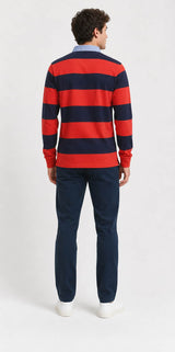 GANT Mens Regular Chambray Stripe Heavy Rugger Maple Fire Northern