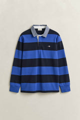 GANT Mens Regular Chambray Stripe Heavy Rugger Royal Blue Northern