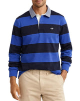 GANT Mens Regular Chambray Stripe Heavy Rugger Royal Blue Northern