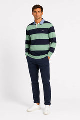 GANT Mens Regular Chambray Stripe Heavy Rugger Surplus Mint Northern