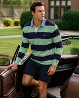 GANT Mens Regular Chambray Stripe Heavy Rugger Surplus Mint Northern