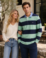 GANT Mens Regular Chambray Stripe Heavy Rugger Surplus Mint Northern