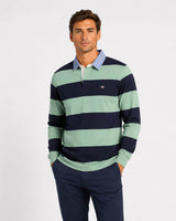 GANT Mens Regular Chambray Stripe Heavy Rugger Surplus Mint Northern