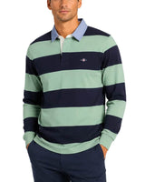 GANT Mens Regular Chambray Stripe Heavy Rugger Surplus Mint Northern