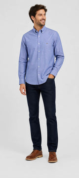 GANT Mens Regular Classic Oxford Shirt College Blue Northern Ireland