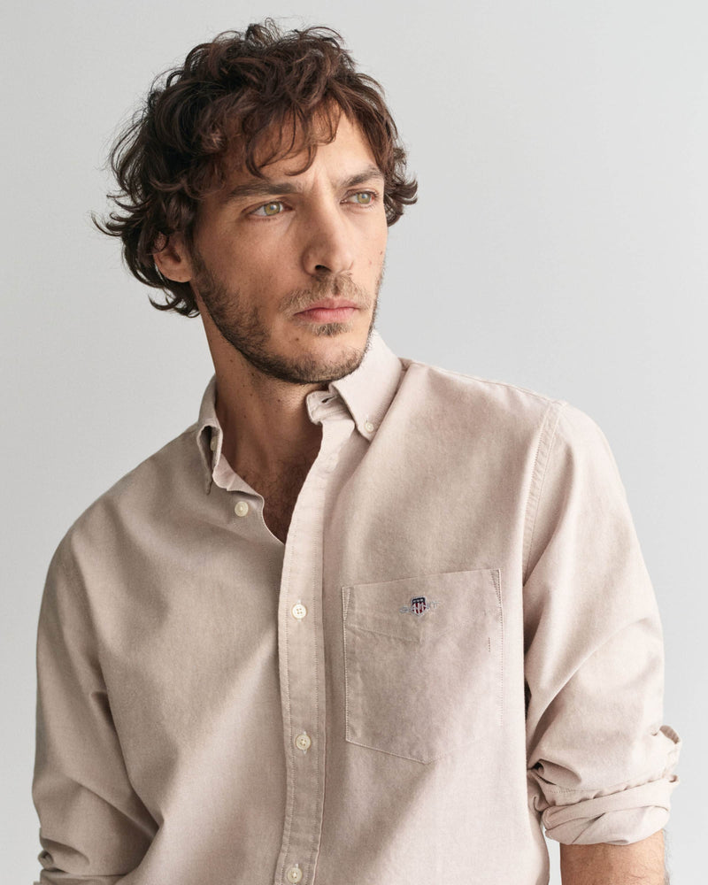 GANT Mens Regular Classic Oxford Shirt Warm Khaki Northern Ireland