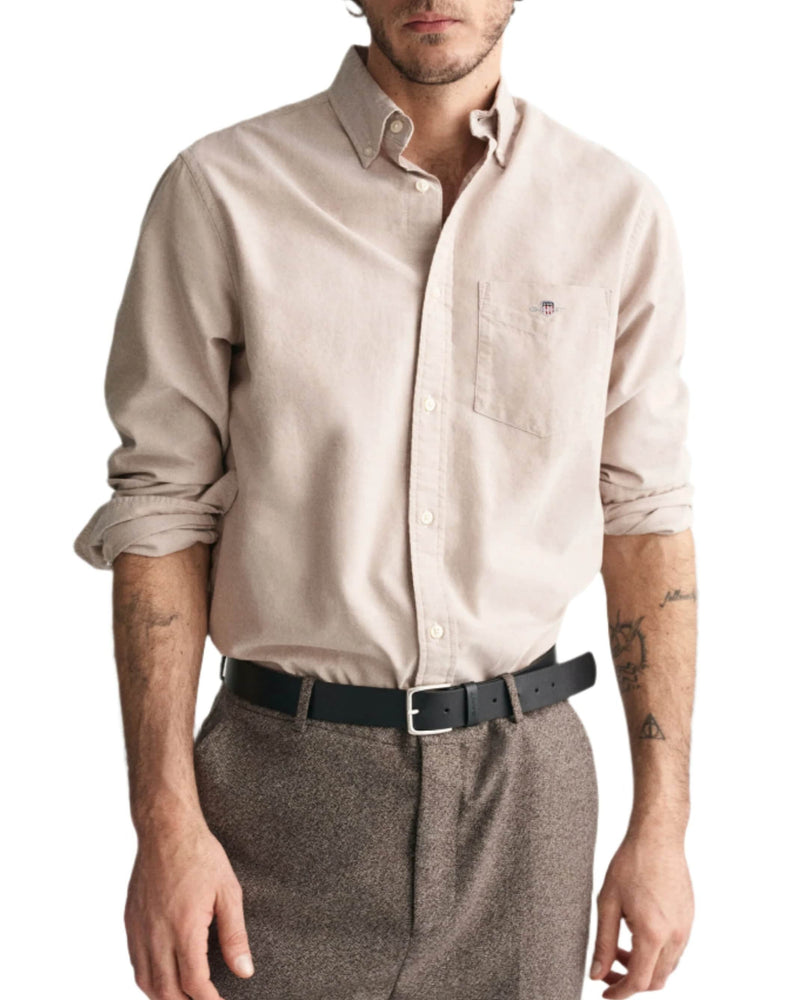 GANT Mens Regular Classic Oxford Shirt Warm Khaki Northern Ireland