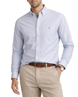 GANT Mens Regular Classic Oxford Stripe Shirt College Blue Northern