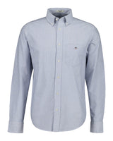 GANT Mens Regular Classic Oxford Stripe Shirt College Blue Northern